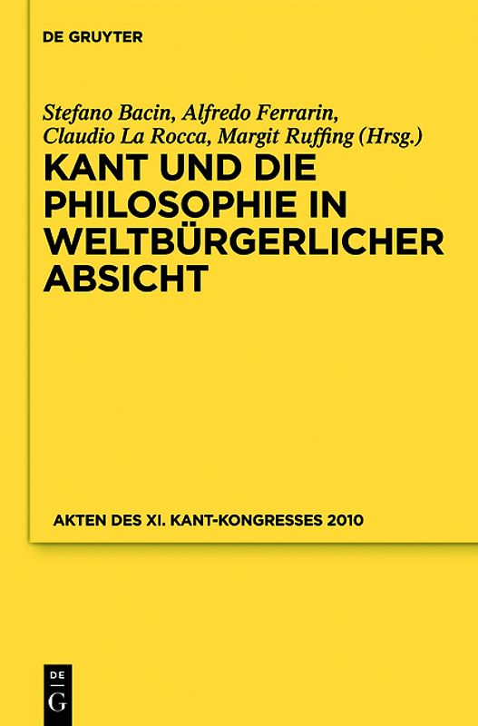 Kant und die Philosophie in weltbürgerlicher Absicht