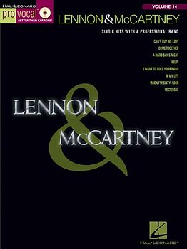 Lennon and McCartney: Pro Vocal Series Volume 14 (Hal Leonard Pro Vocal (Numbered))