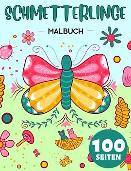 Schmetterlinge Malbuch Für Kinder: Nettes Geschenk für Anti-Stress und Entspannung