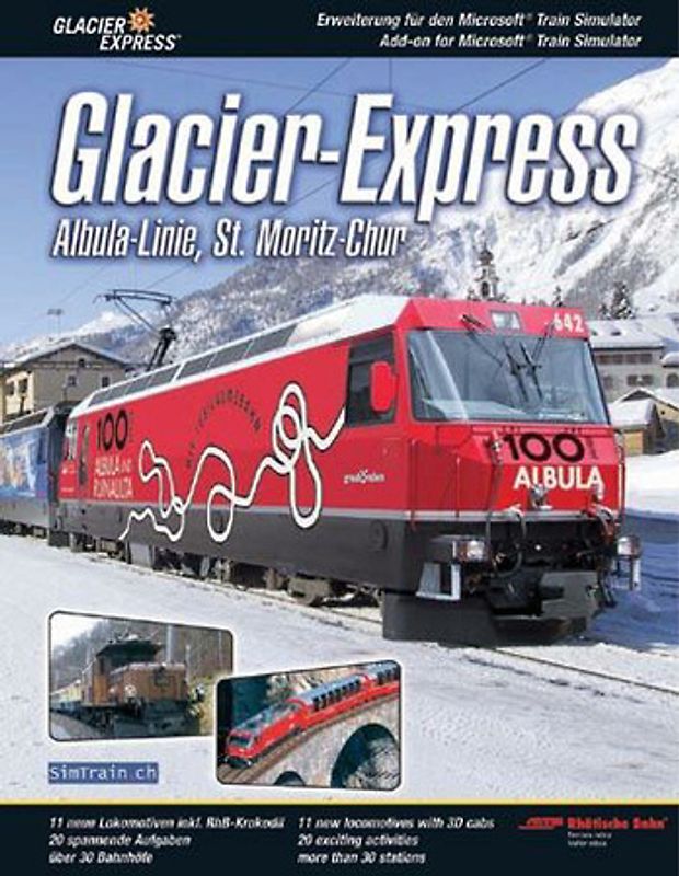 Train Simulator: Glacier-Express - Albula-Linie, St. Moritz-Chur [AddOn] PC Spiele