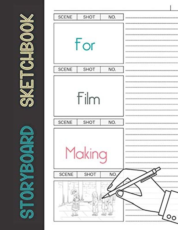 Storyboard Sketchbook for film Making: A Perfects Sketchbook for film Making Arts Storyboard Layout Templates Illustration Template Book With Panels Blank Storyboard Sketchbook Pad