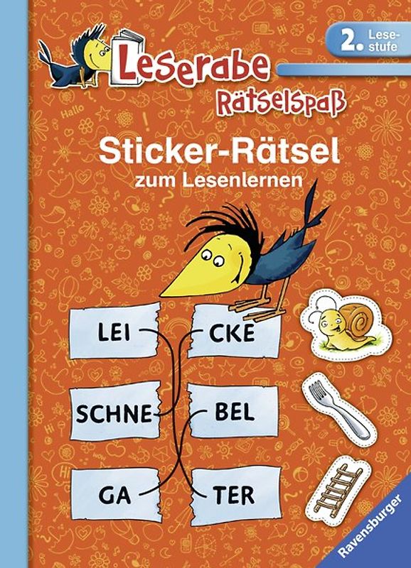 Leserabe: Sticker-Rätsel zum Lesenlernen (2. Lesestufe)