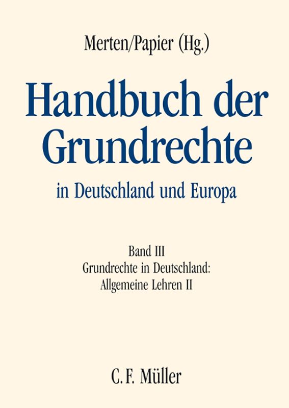 Handbuch der Grundrechte in Deutschland und Europa