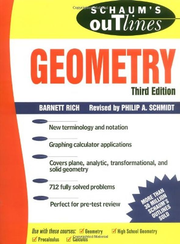 Schaum's Outline of Geometry. (Lernmaterialien): Includes Plane, Analytic, and Transformational Geometries (Schaum's Outlines)