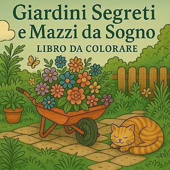 Giardini Segreti e Mazzi da Sogno Libro da Colorare
