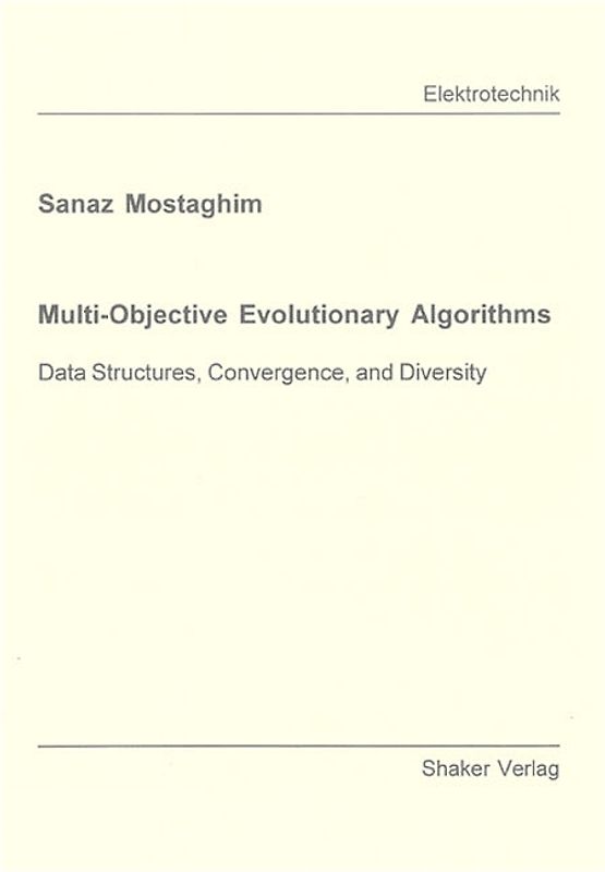 Multi-Objective Evolutionary Algorithms