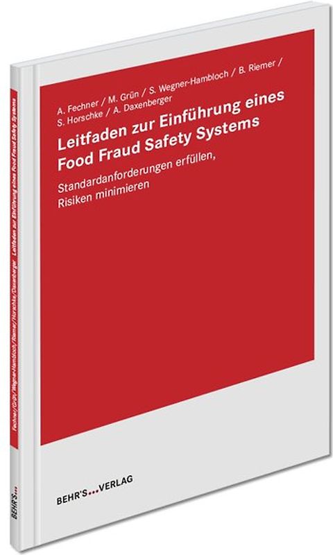 Leitfaden zur Einführung eines Food Fraud Safety Systems