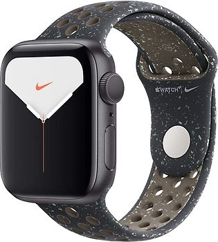 Apple Watch Nike Series 5 44 mm Boîtier aluminium gris sidéral Bracelet Sport Nike ciel de minuit M/L [Wi-Fi]