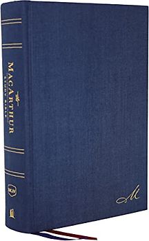Nkjv, MacArthur Study Bible, 2nd Edition, Cloth Over Board, Blue, Comfort Print