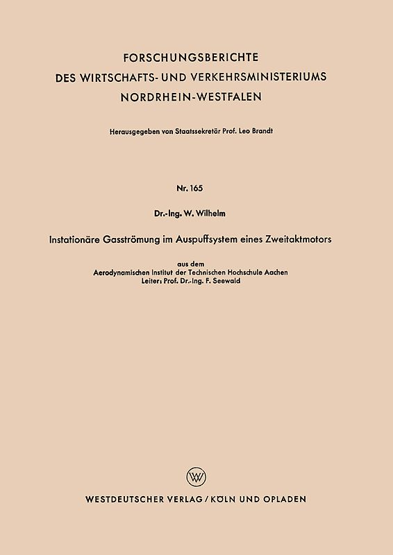 Instationäre Gasströmung im Auspuffsystem eines Zweitaktmotors