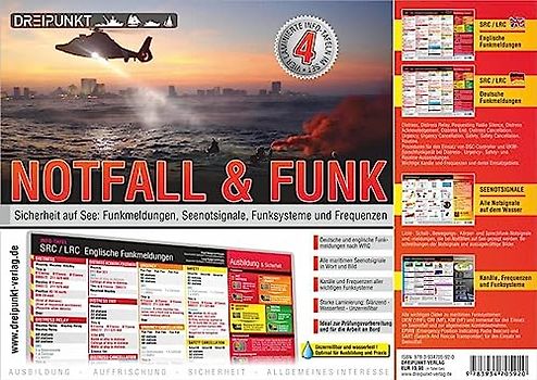 Info-Tafel-Set Notfall: Alle wichtigen Funkmeldungen, Seenotsignale, Funksysteme und Frequenzen auf einen Blick