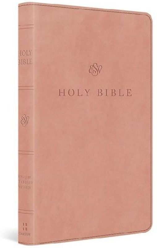 ESV Premium Church Bible, Large Print, Red Letter (Trutone, Blush Rose)