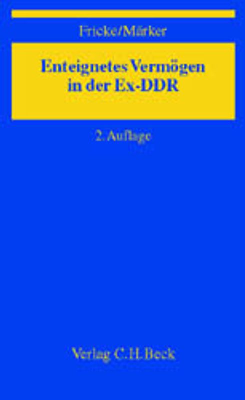 Enteignetes Vermögen in der Ex-DDR