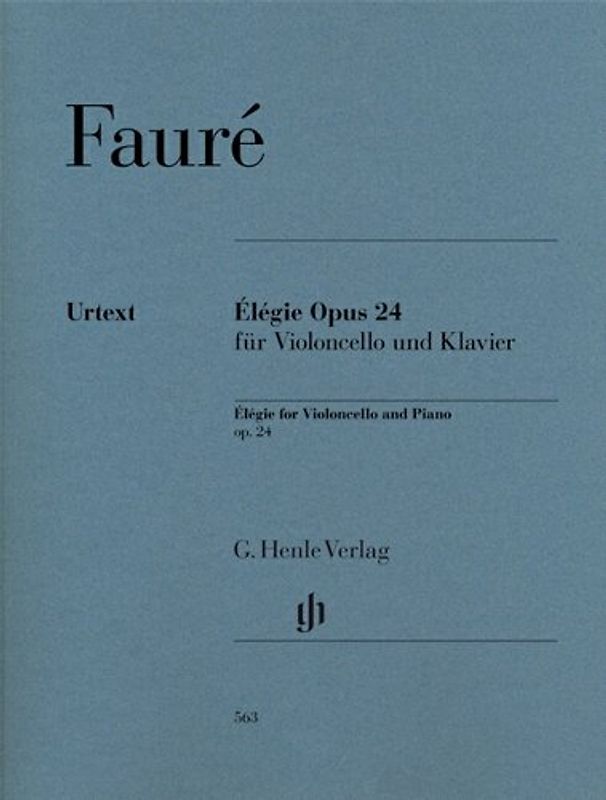 Élégie op. 24 für Violoncello und Klavier - Gabriel Fauré
