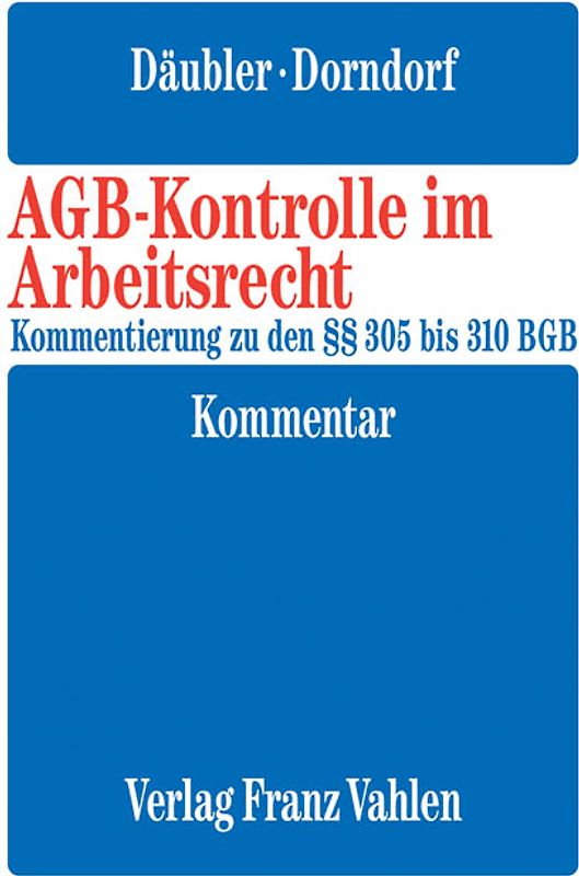 AGB-Kontrolle im Arbeitsrecht