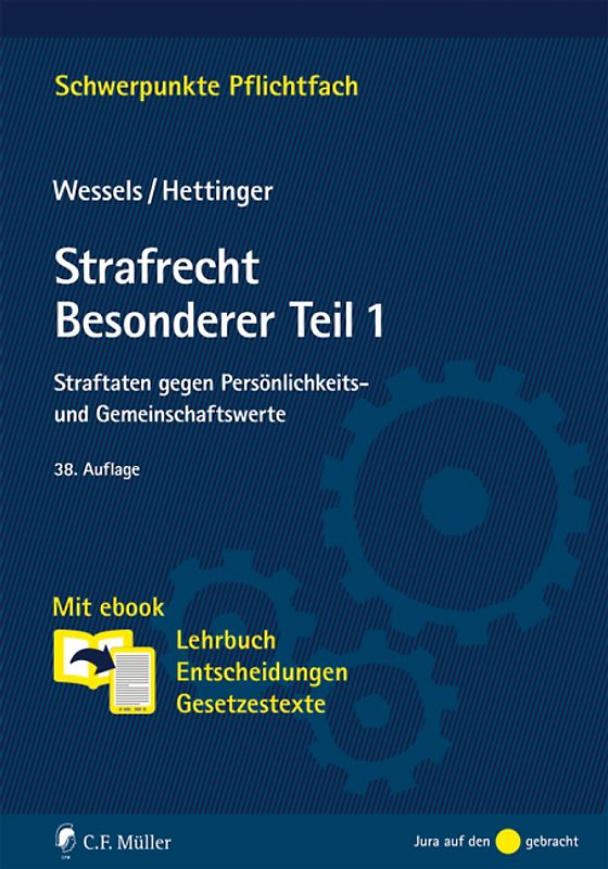 Strafrecht Besonderer Teil / 1. Straftaten gegen Persönlichkeits- und Gemeinschaftswerte. Mit ebook: Lehrbuch, Entscheidungen, Gesetzestexte