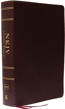 NKJV Study Bible, Bonded Leather, Burgundy, Full-Color, Comfort Print: The Complete Resource for Studying God’s Word