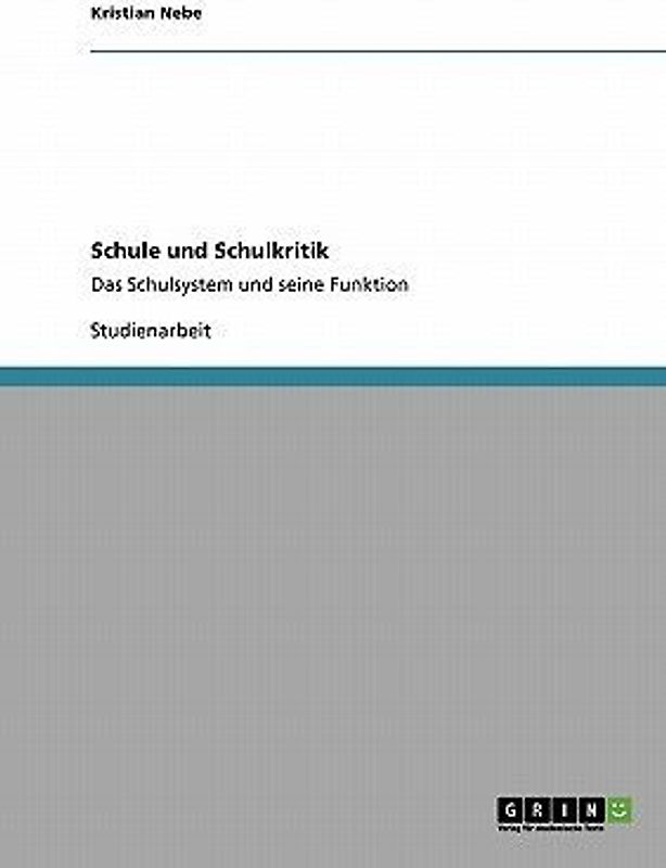 Schule und Schulkritik