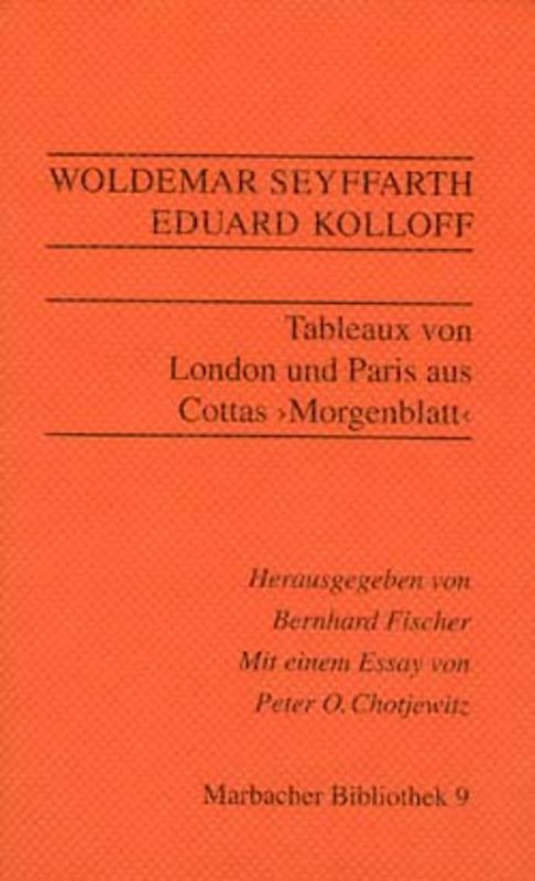 Tableaux aus London und Paris. Aus Cottas ›Morgenblatt‹