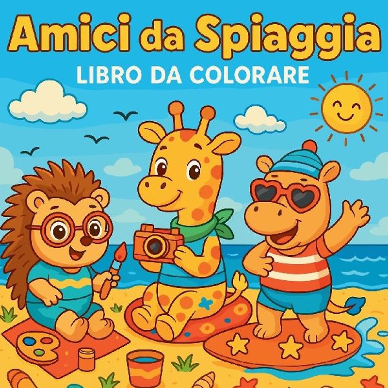 Amici da Spiaggia - Libro da colorare