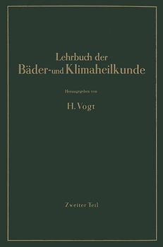 Lehrbuch der Bäder- und Klimaheilkunde