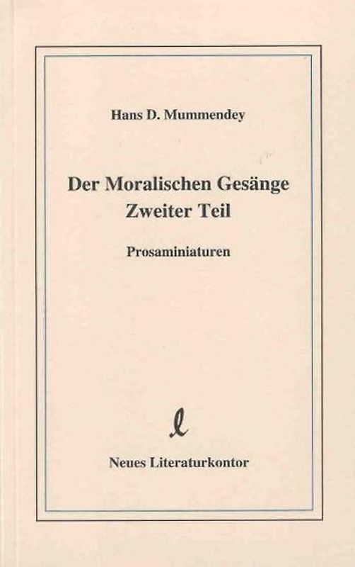 Der Moralischen Gesänge Zweiter Teil