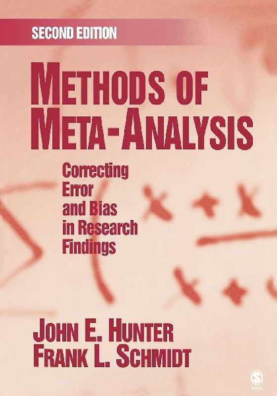 Methods of Meta-Analysis: Correcting Error and Bias in Research Findings