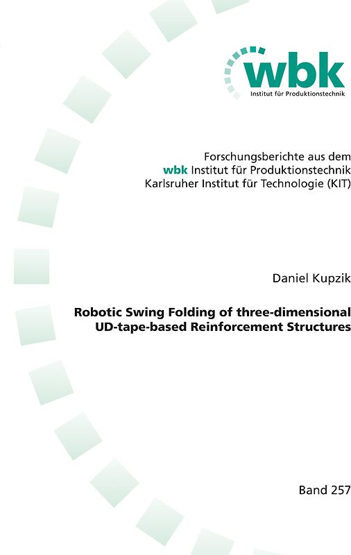 Robotic Swing Folding of three-dimensional UD-tape-based Reinforcement Structures