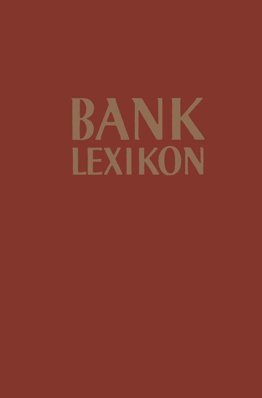 Bank-Lexikon