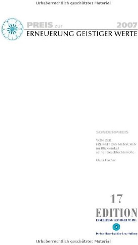 Preis zur Erneuerung geistiger Werte 2007