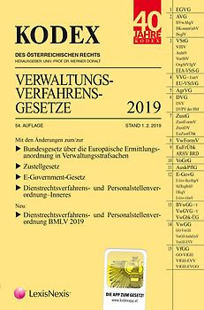 KODEX Verwaltungsverfahrensgesetze (AVG) 2019
