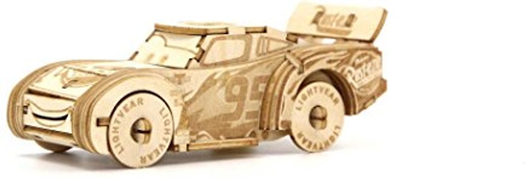 IncrediBuilds: Disney Pixar Cars 3: Lightning McQueen 3D Wood Model and Book