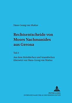 Rechtsentscheide von Moses Nachmanides aus Gerona
