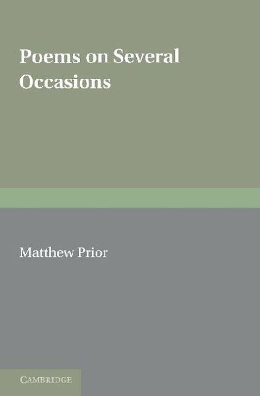 The Writings of Matthew Prior