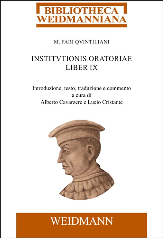M. Fabi Quintiliani Institutionis oratoriae liber IX