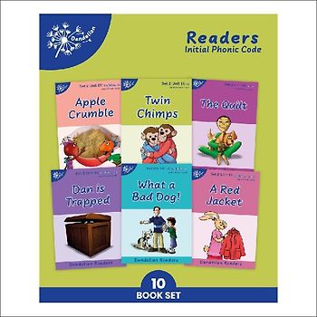 Phonic Books Dandelion Readers Set 2 Units 11-20 Twin Chimps (Two Letter Spellings Sh, Ch, Th, Ng, Qu, Wh, -Ed, -Ing, -Le)