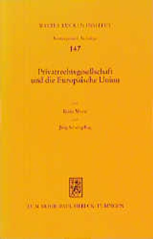 Privatrechtsgesellschaft und die Europäische Union