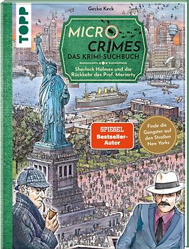 Micro Crimes. Das Krimi-Suchbuch. Sherlock Holmes und die Rückkehr des Prof. Moriarty. Finde die Gangster von New York im Gewimmel der Goldenen 20er!