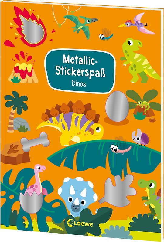 Metallic-Stickerspaß - Dinos