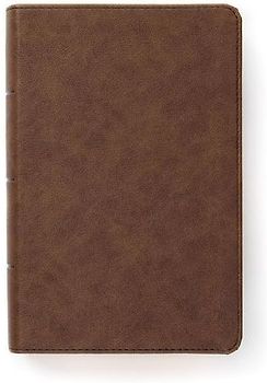 CSB Single-Column Compact Bible, Digital Study Edition, Brown Leathertouch