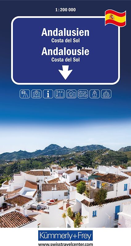 Kümmerly+Frey Regional-Strassenkarte Andalusien 1:200.000