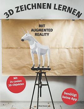 3D Zeichnen lernen mit Augmented Reality: Zeichnen lernen ab 10 Jahren – Zeichnen mit Bleistift – Zeichnen lernen Jugendliche (German Version)