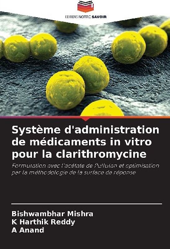 Système d'administration de médicaments in vitro pour la clarithromycine