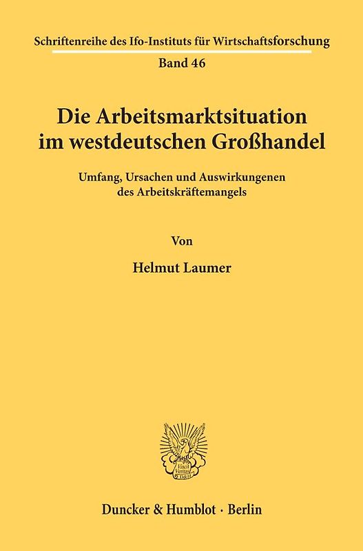 Die Arbeitsmarktsituation im westdeutschen Großhandel.