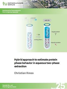 Hybrid approach to estimate protein phase behavior in aqueous two-phase extraction