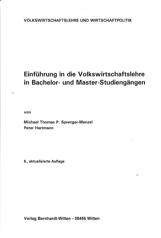 Einführung in die Volkswirtschaftslehre