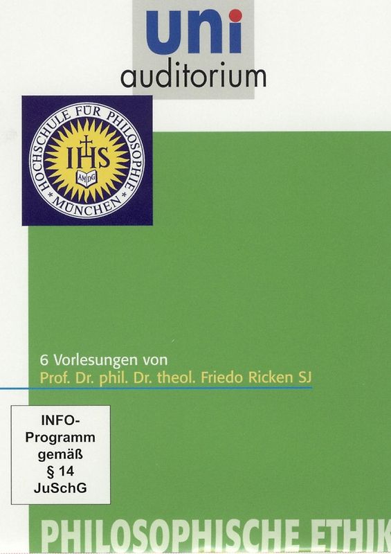 Schuber: Philosophische Ethik (Reihe: uni auditorium) mit Prof. Friedo Ricken [6 DVDs] DVD