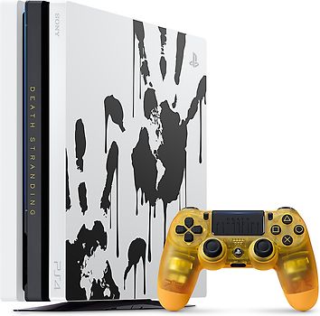 Sony PlayStation 4 pro 1 To [Death Stranding Limited Edition incl. manette sans fil, sans jeu] blanc