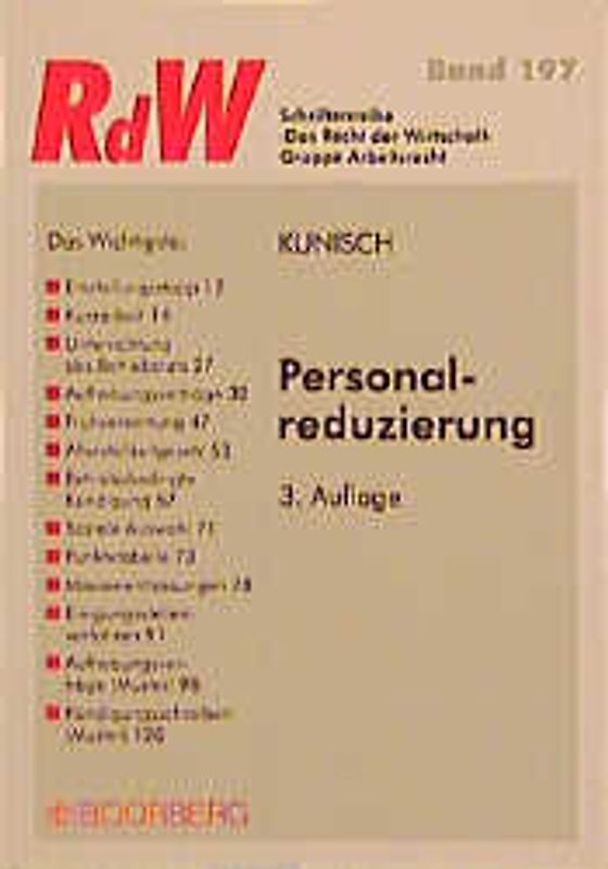 Personalreduzierung