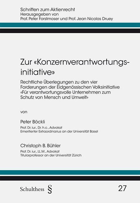 Zur «Konzernverantwortungsinitiative»